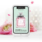 Woman's Blushimmer body pheromone perfume solid balm with long-lasting, light fragrance, portable solid perfume balm in a compact container.
