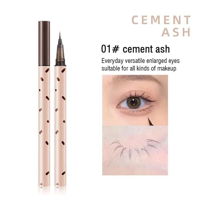 Blushimmer ultra thin liquid eyeliner pen for upper and lower lashes, waterproof, smooth application, ideal for precise eye makeup.