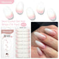 Blushimmer Harunouta 16-strip gradient red marble gel nail strips with gold lines, semi-cured DIY gel polish stickers for UV/LED nails.