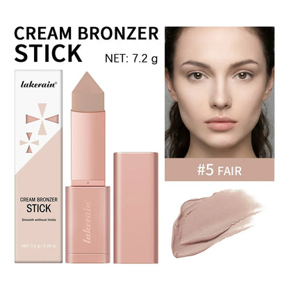 Blushimmer 2-in-1 cream bronzer and contour stick, providing instant depth and dimension to the face.