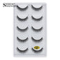 3/5 Pairs Hot Sale Natural Long 3D Mink Lashes Soft Short Faux Cils Handmade Fake Lashes Makeup Tool Eyelash Extension maquiagem