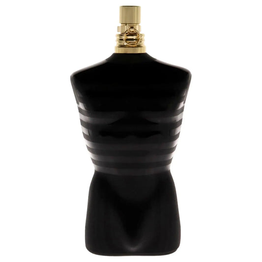 Jean Paul Gaultier Le Male Le Parfum EDP bottle with sleek design, 4.2 oz, for men, on a neutral background