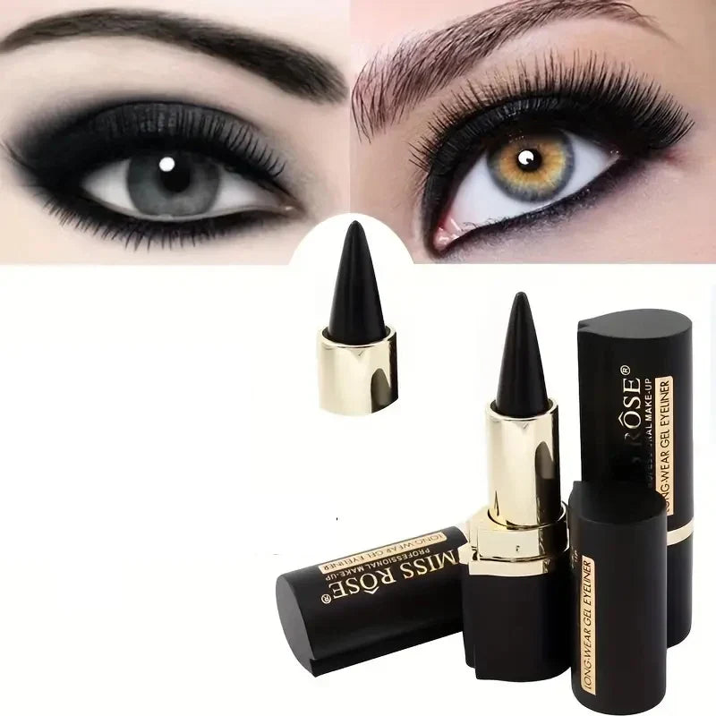 Blushimmer creamy texture eyeliner pencil for women, sweat-proof, easy to color, daily makeup accessory in black or brown.