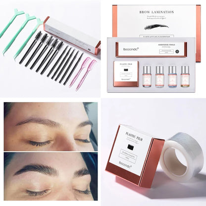 Eyebrow Lamination Kit with Keratin Perming Lotion