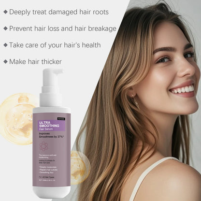 Smoothing Hair Serum - Gentle Hydrating Formula for Frizz-Free, Lightweight & Refreshing Scalp-Safe Daily Hair Care
