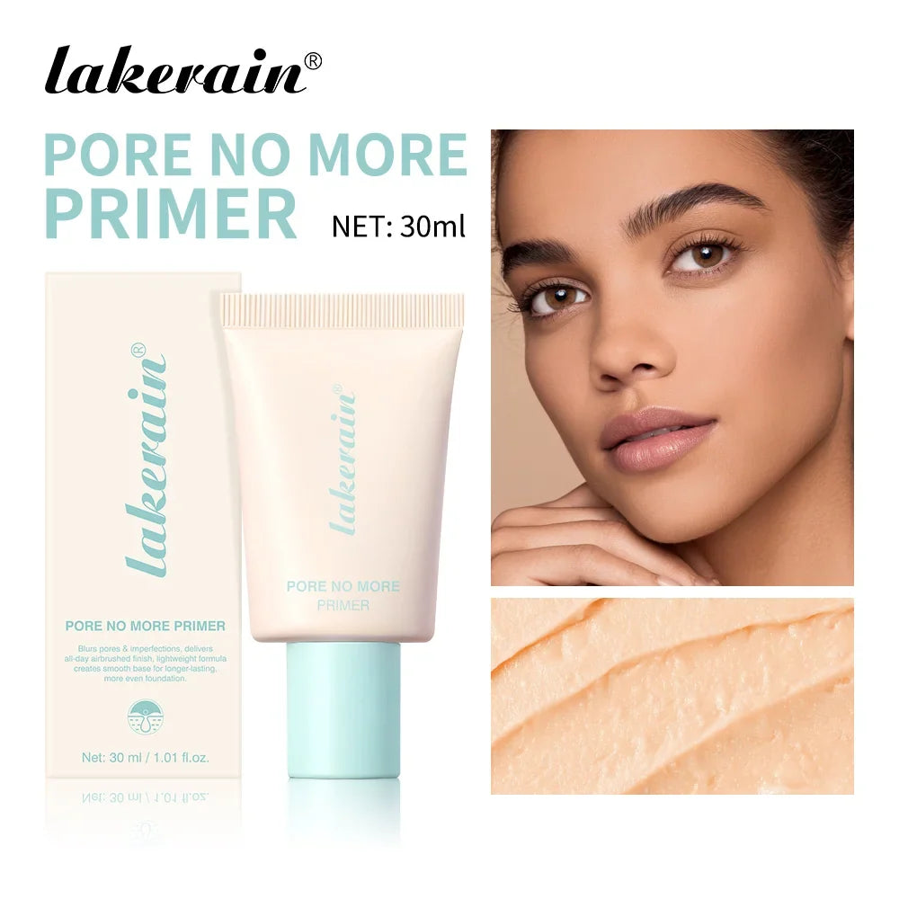Blushimmer Lakerain Pore No More Primer with moisturizing, oil control, matte finish, water and sweat-resistant base makeup.