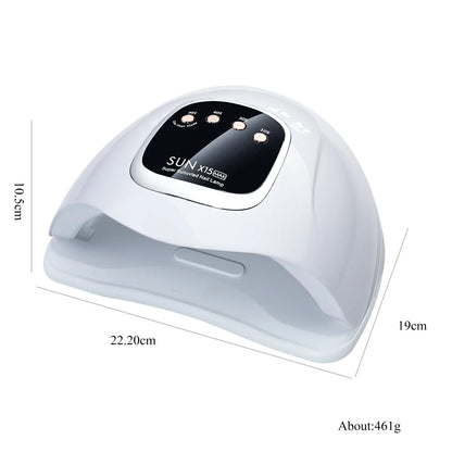 Blushimmer SUN X15 MAX high-power gel nail drying lamp with 66 LEDs, auto sensor, 280W UV and LED nail polish drying machine