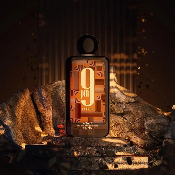 Original AFNAN 9AM 9PM Rebel Dive Elixir cologne bottle for men, high-quality Arabic eau de toilette by Blushimmer, 100ml.