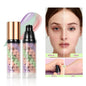 Blushimmer Qibest three-color press release cream concealer and face primer, brightening liquid makeup for even skin tone.