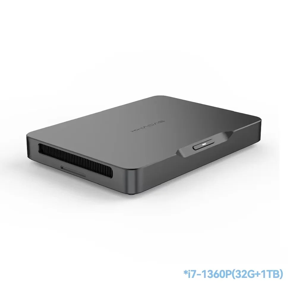 Khadas Mind 1 Mini PC with 5.55Wh Battery Tiny Intel Desktop Computer with WiFi 6E, BT5.3, Mind Link, Windows 11 Home 32GB+1TB