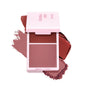 Blushimmer matte cream powder blush duo in rose shades with high pigmentation, natural finish, long-lasting wear, makeup product