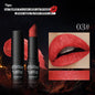 Black metallic lipstick by Blushimmer with glitter and diamond pearl finish, long-lasting waterproof lip gloss for women.