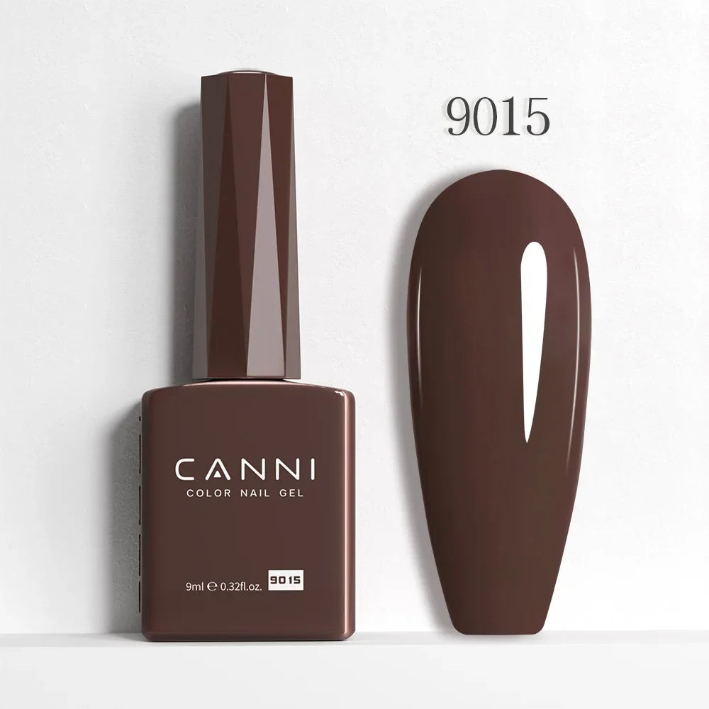 Blushimmer CANNI Hema Free Nail Gel Polish Fall Color Collection with semi-permanent gel, long-wear top coat, in vibrant red and nude shades