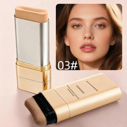 Blushimmer concealer and foundation cream double-ended stick, light, brightening, moisturizing, long-lasting makeup product.
