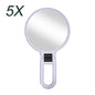 Blushimmer 2x to 15x magnifying makeup mirror, small folding pocket mirror with reflective surface, suitable for precise makeup application
