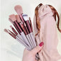 Blushimmer makeup brush set with soft, fluffy brushes for foundation, powder, eyeshadow, and blending professional cosmetic tools