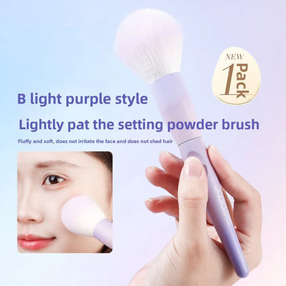 Large Blushimmer powder brush, soft and fluffy kabuki makeup brush for face powder, blush, bronzer, and setting powder application