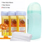 Roll On Waxing Kit With Wax Cartridges And Wax Strips 3 In 1 Soft Wax Heater Kit Hair Removal Wax Wax Paper Waxing Kits Warmer