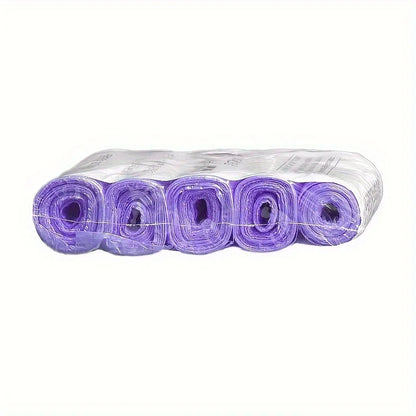 5 rolls/pack, 75 bags total, 4-gallon bathroom trash bags, disposable thin trash bags, kitchen storage trash bags, bathroom, kit