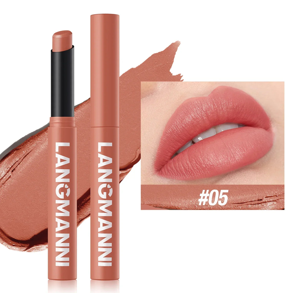 Blushimmer 12-color matte lipstick set with long-lasting, waterproof velvet finish lipsticks and smooth, non-fading lip color.