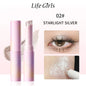 Water-Gel Eyeshadow Stick Is a Single-Swipe Makeup Highlighter Eyeshadow Stick with a Pearlescent Shimmer in Various Colors. Glowing Highlighter Eyeshadow Stick Is a Stick That Can Be Used on Both Eyebrows. The Waterproof Eff