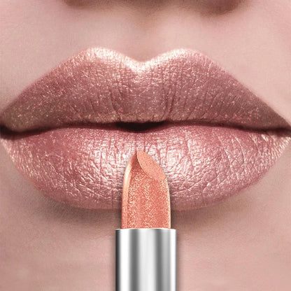 Blushimmer 21Colors metallic lipstick and lip tint with bold, shiny, pearlescent finish, long-lasting matte lip makeup product.