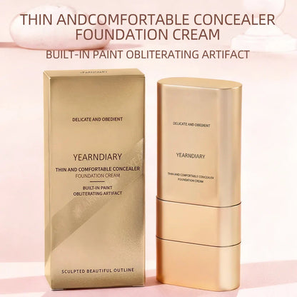 Blushimmer concealer and foundation cream double-ended tube, light, brightening, long-lasting, moisturizing makeup product.