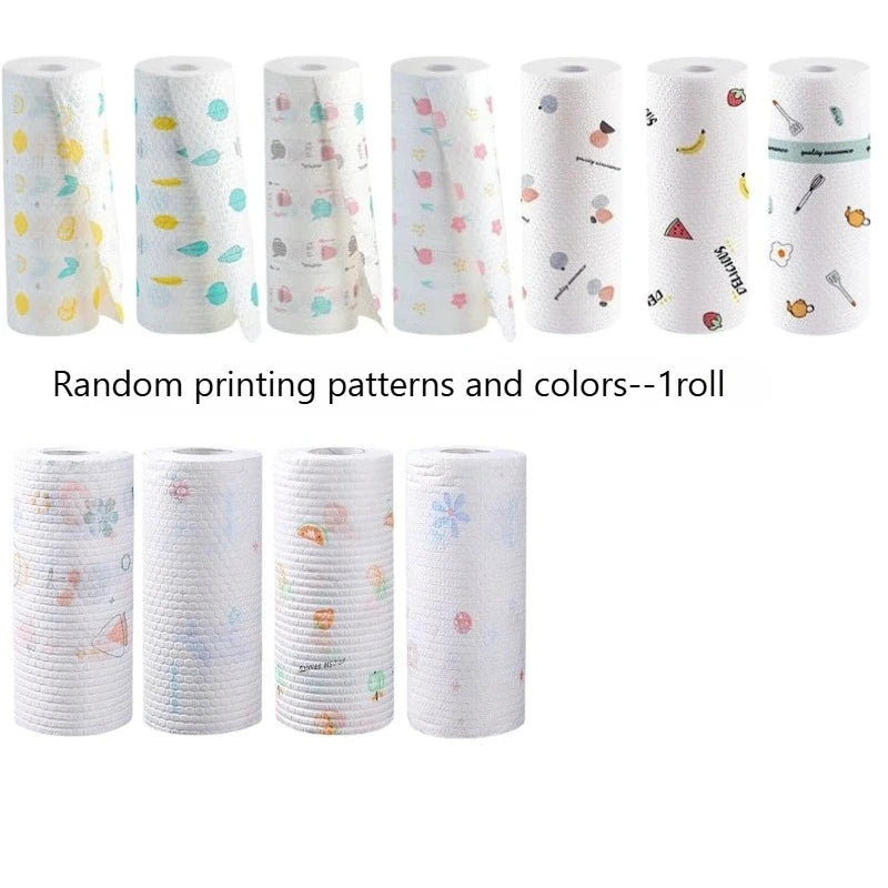 1roll Absorbent, Thick-Cotton Kitchen Paper Towels-Kitchen Paper Towels | Playful|Washable Paper Towels Paper Towels for Kitchen