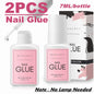 Nail Glue Remover for Press on Nails, 50ML Nail Glue Remover for UV Nail Glue, Non acetone Gentle Glue Off for False Nails Glue