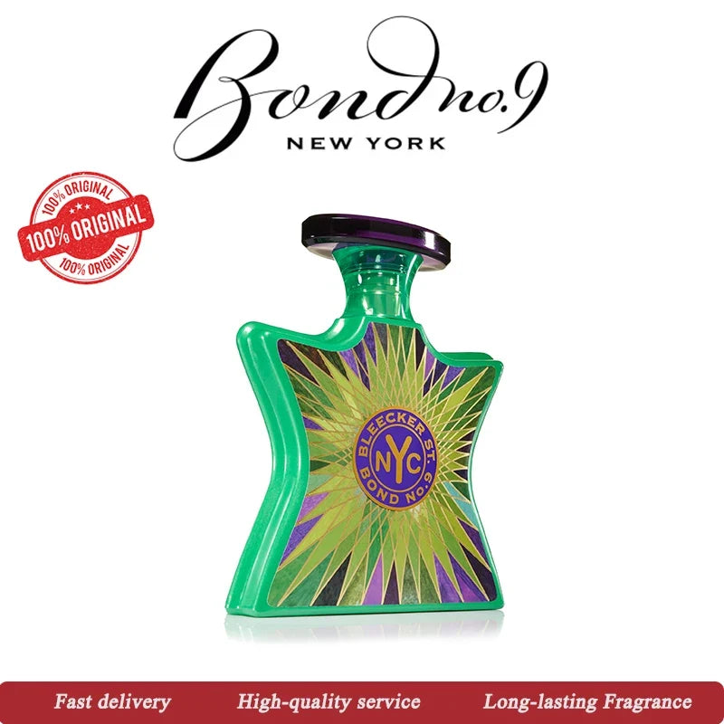 Bond No. 9 Bleeker Street unisex Eau de Parfum bottle with elegant packaging, 100ml, by Blushimmer.