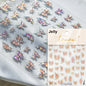 Blushimmer Jelly Butterfly 5D nail art sticker with rhinestones and shiny insect design for DIY manicures and nail decoration.