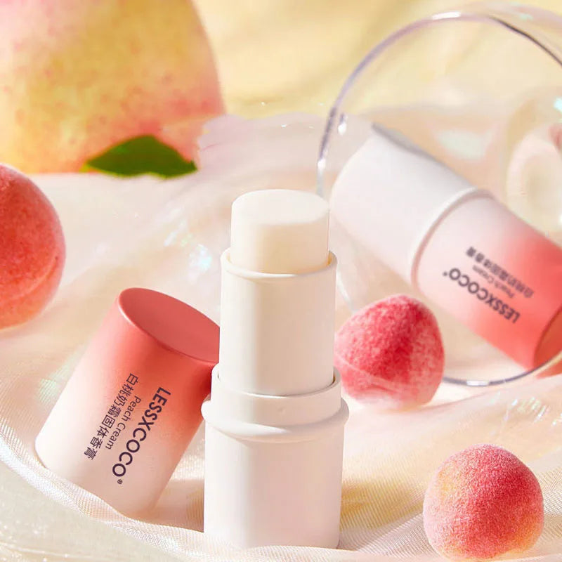 Blushimmer fruit-flavored woman's perfume stick deodorant with long-lasting fragrance, portable solid balm, and easy-to-use design.