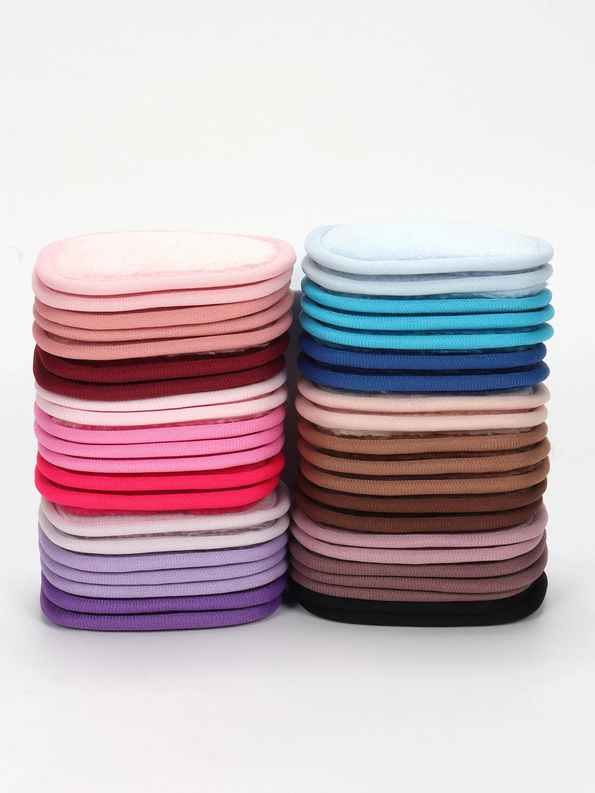 Blushimmer 810 Makeup Remover Wipes set of 7, reusable, machine washable makeup remover tools for all skin types, shown in the image.