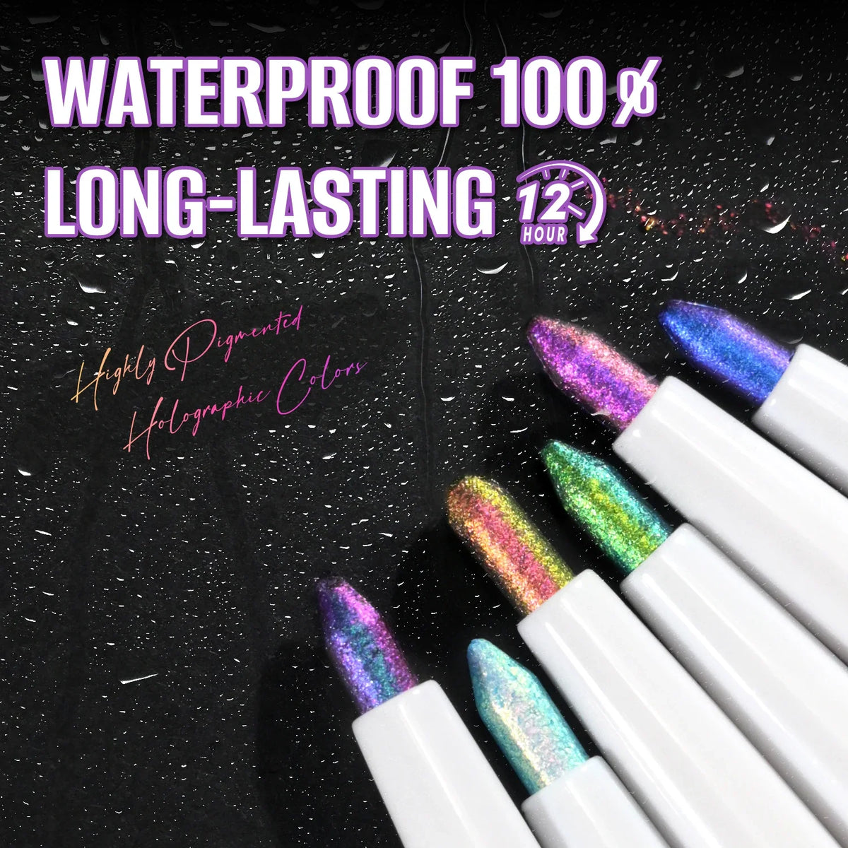 CHARMACY Multichrome Eyeliner Gel Pencil Vegan Smooth Waterproof Eye Liner Long Lasting Cruelty-free Chameleon Eye Makeup