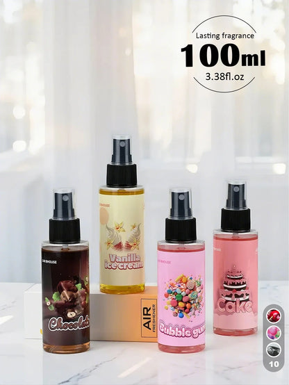 100ml/3.38oz 10 scents air freshener, quickly eliminate odors, long lasting fragrance, air fresh, suitable for home, car, gifts