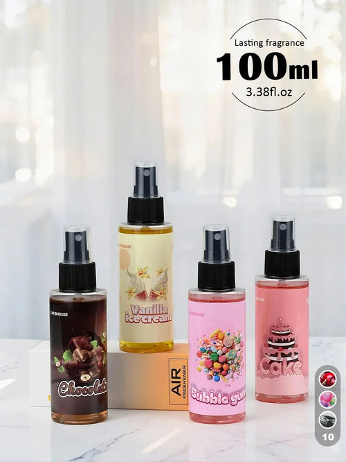 100ml/3.38oz 10 scents air freshener, quickly eliminate odors, long lasting fragrance, air fresh, suitable for home, car, gifts