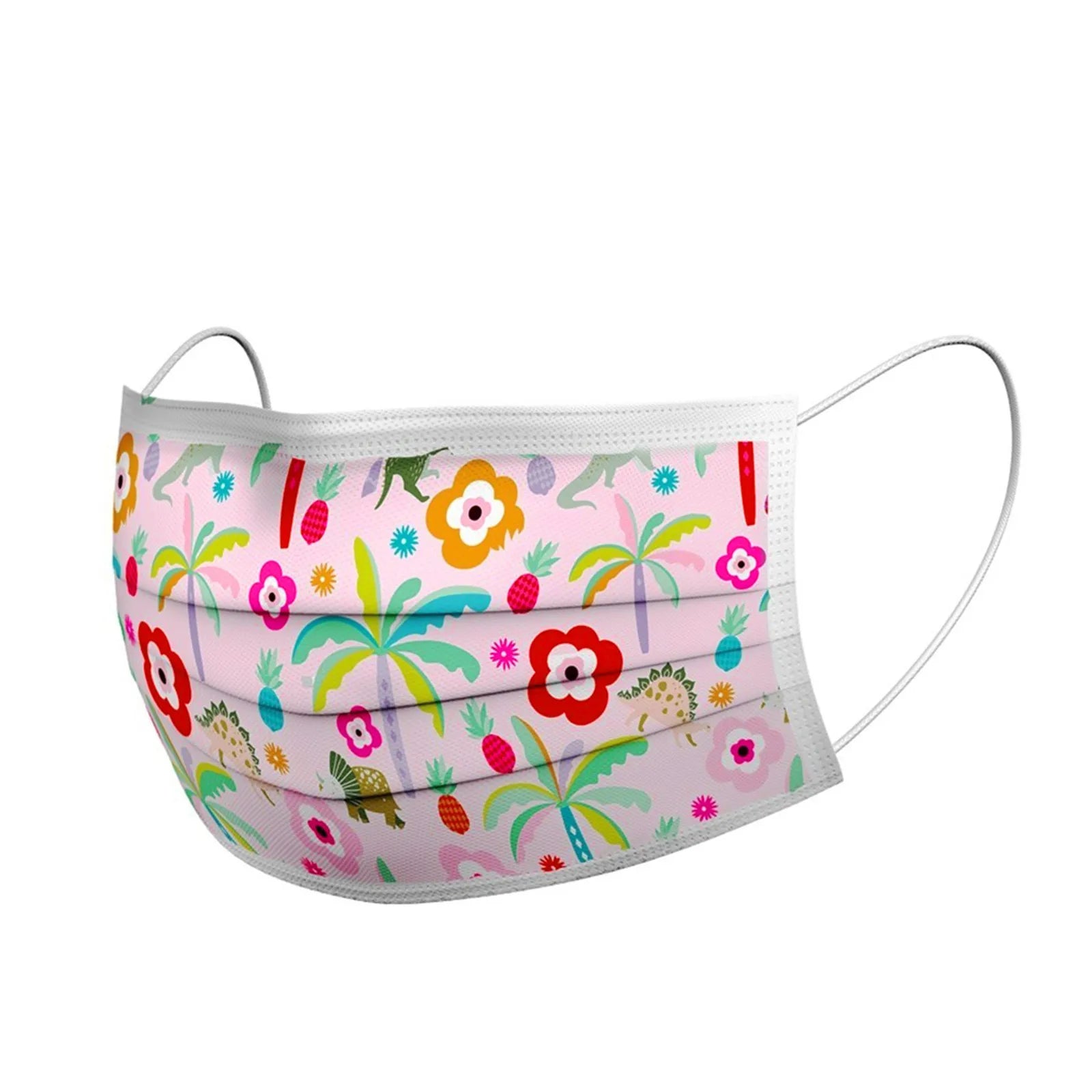 50pcs Cartoon Kids Disposable Mask 3 Layer Child Filter Hygiene Thicken Children's Face Mouth Mask Earloop mascarilla infantil