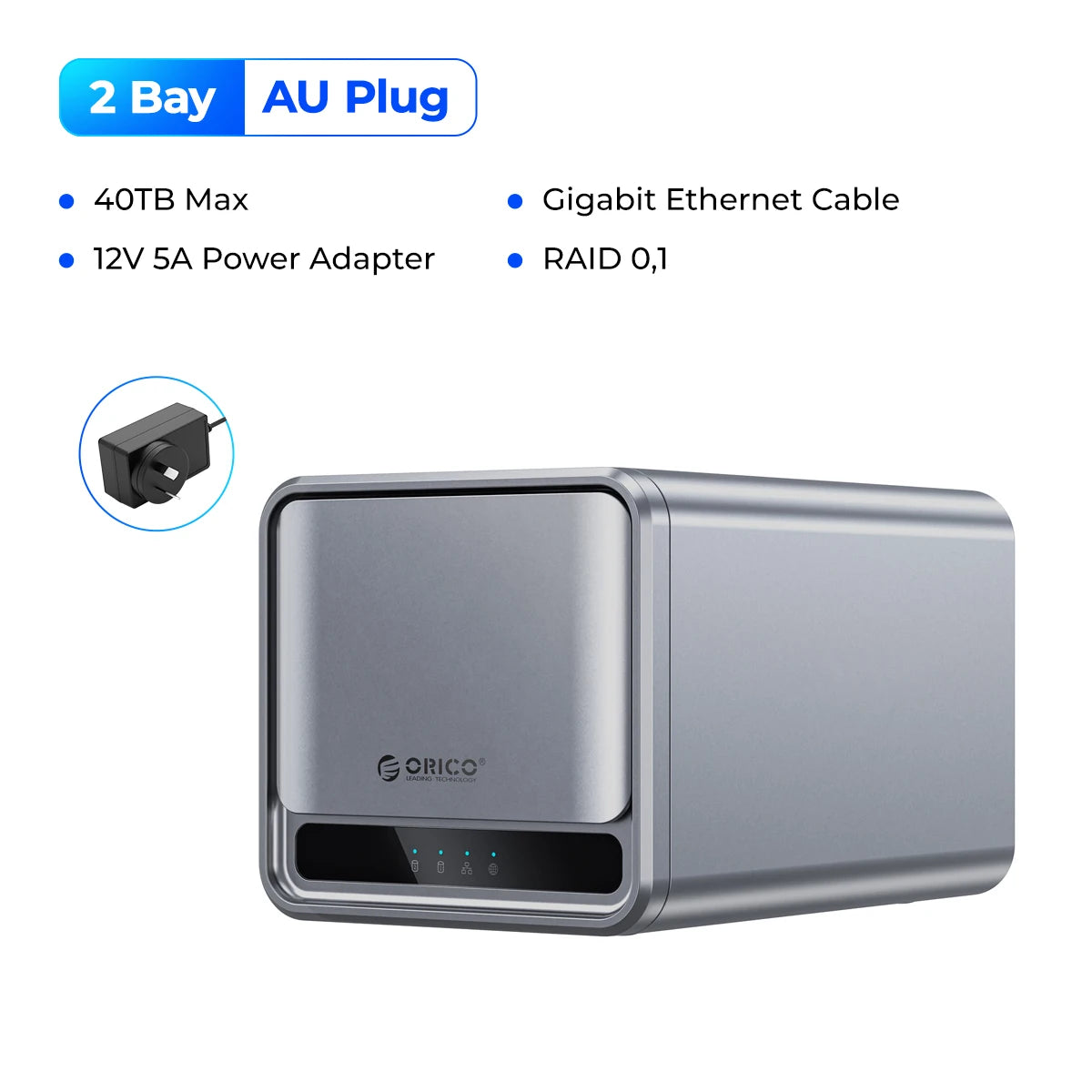 ORICO Personal Network Attached Storage Support Remote Access Share Data Intelligent Classification Automatic Backup 2/5-bay