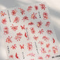 Blushimmer Jelly Butterfly 5D nail art sticker with rhinestones, shiny insect design, for DIY manicure decoration, self-adhesive.