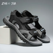 Summer New Sandals Men's Water Beach Breathable Quick Drying Shoes Comfortable Flat Bottom Non slip Sandals Driving Shoes