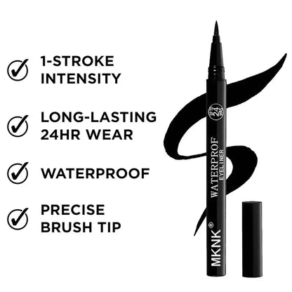 Blushimmer waterproof liquid eyeliner pen with quick-dry, long-lasting, matte finish, anti-smudge eye makeup for precise application