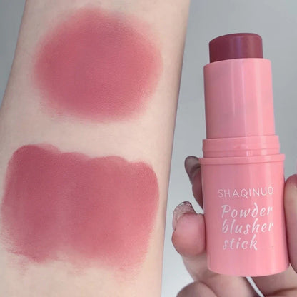 Blushimmer smooth blush stick with natural, long-lasting waterproof formula, brightening skin tone and expanding color.