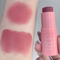 Blushimmer smooth blush stick with natural, long-lasting waterproof formula, brightening skin tone and expanding color.