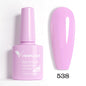 Blushimmer Venalisa HEMA TPO free glitter nail gel polish in pink nude, full coverage soak-off UV LED French nail design.