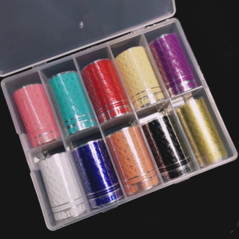 Neon jelly animal nail foils by Blushimmer featuring water leopard print transfer paper stickers for nail art decoration.