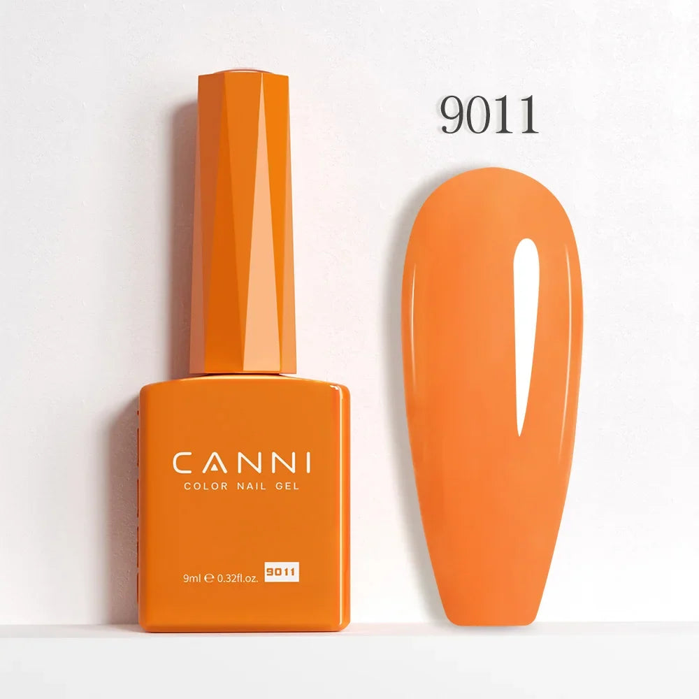Blushimmer CANNI Hema Free Nail Gel Polish Fall Color Collection with semi-permanent red and nude gel, long-lasting top coat in 9ml bottle