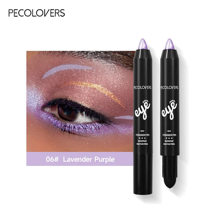 Blushimmer waterproof eyeshadow pencil stick with pearly shimmer, available in 6 colors, for long-lasting eye makeup and eyeliner.