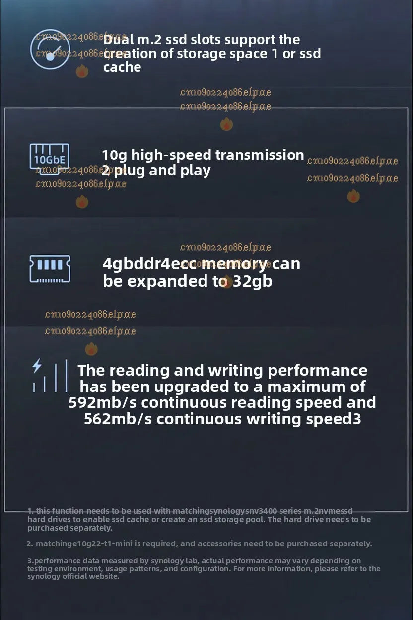 Synology DS923 + 4-bit 10 Gigabit Extended NAS Network Storage Server File Sharing Team Cloud Disk