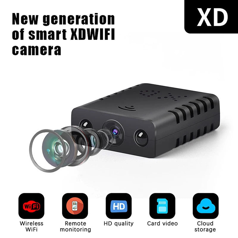 Smart Home Security Camera, 1080P Mini Wi-Fi Indoor Cam with APP, Real-Time Video & Voice for Baby/Pet Monitoring