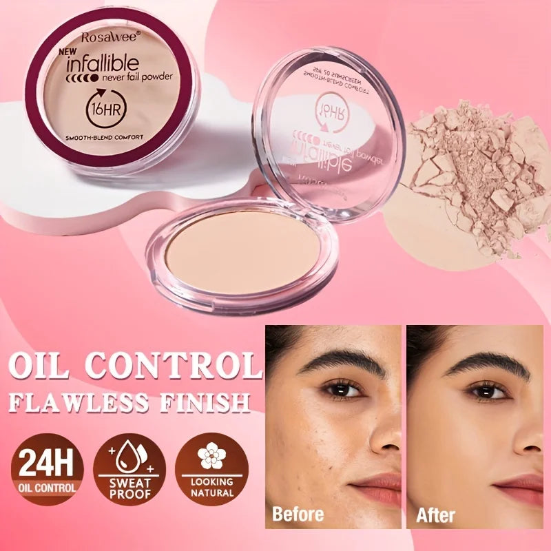 Blushimmer matte pressed powder foundation with full coverage, long-lasting oil control, and a flawless finish for face makeup.